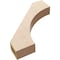 Ekena Millwork 3-inch W x 18-inch D x 18-inch H Westlake Rough Cedar Woodgrain TimberThane Knee Brace, Primed BRCUR03X18X18WTLRCPR - alternate 4